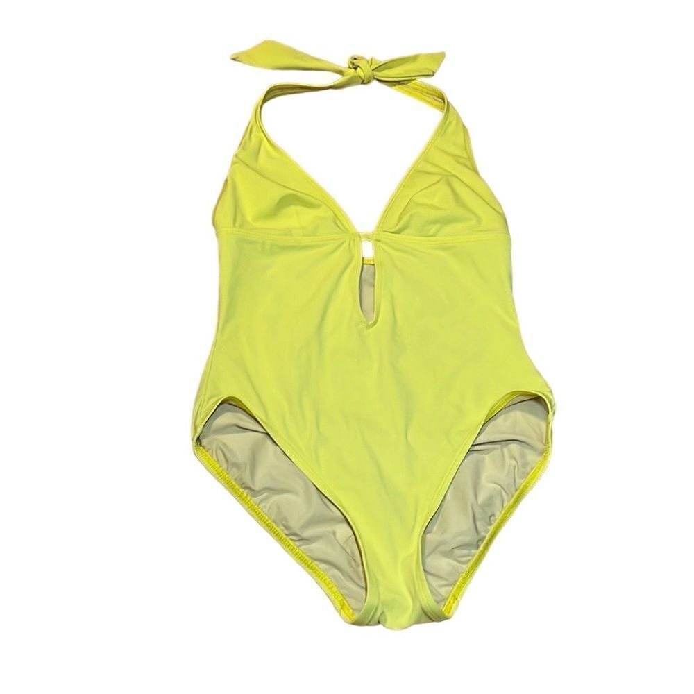 DKNY Yellow Halter Swimsuit , one piece, 8